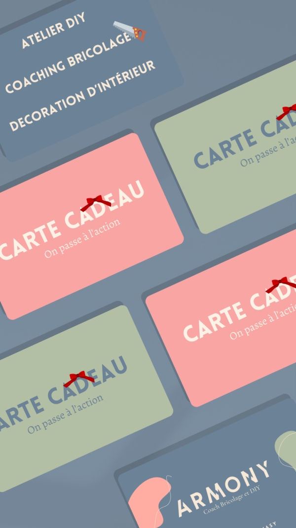 carte cadeau DIY